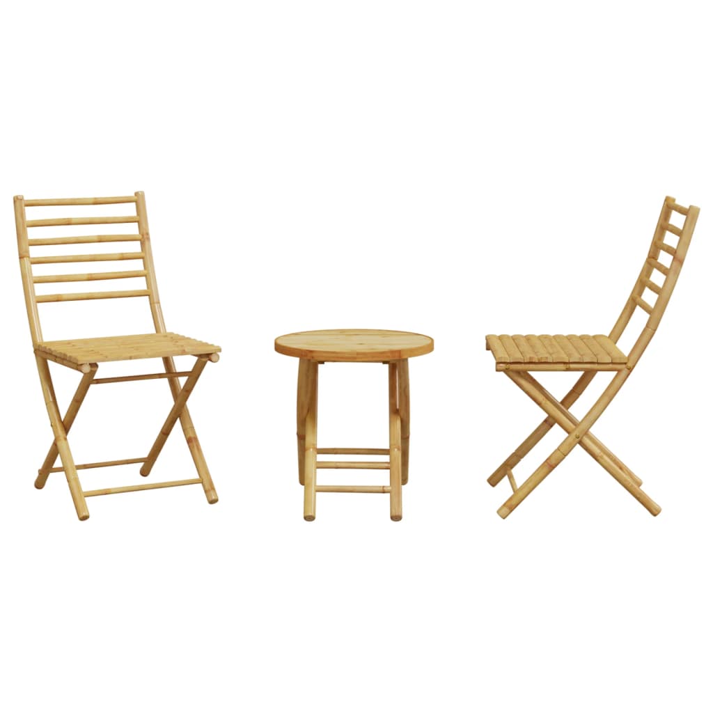 3 Piece Bistro Set Bamboo