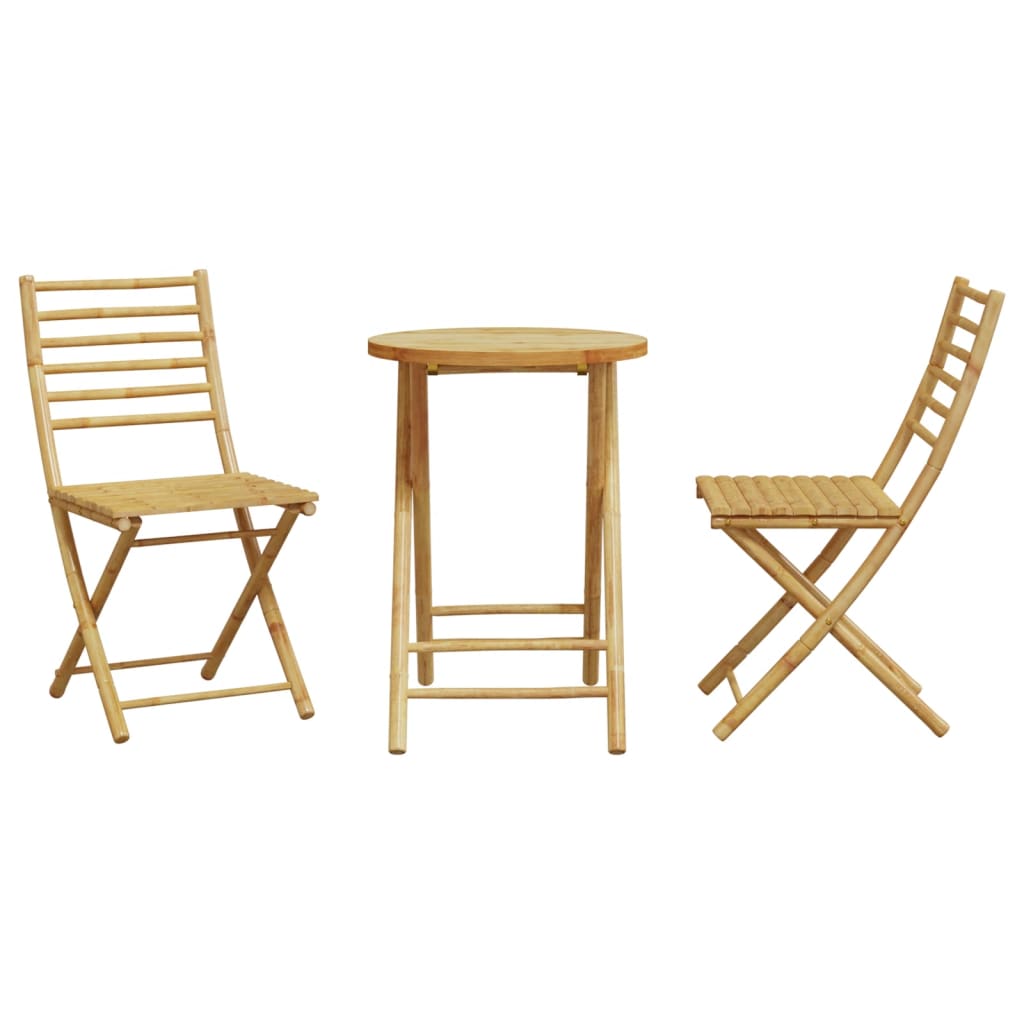 3 Piece Bistro Set Bamboo