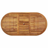 7 Piece Garden Dining Set Solid Wood Acacia and Textilene