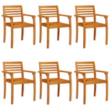 Garden Chairs 6 pcs 59x55x85 cm Solid Wood Acacia