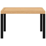 Garden Coffee Table Black 65x65x40 cm Aluminium