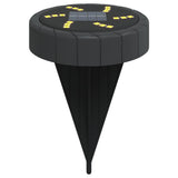 Solar Ground Lights with Ground Spikes Outdoor 12 pcs Warm White