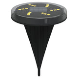 Solar Ground Lights with Ground Spikes Outdoor 4 pcs Warm White