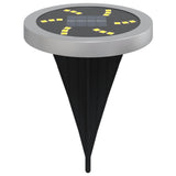 Solar Ground Lights with Ground Spikes Outdoor 4 pcs Warm White