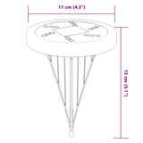 Solar Ground Lights with Ground Spikes Outdoor 4 pcs Warm White