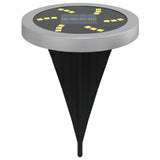 Solar Ground Lights with Ground Spikes Outdoor 12 pcs Warm White