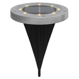 Solar Ground Lights with Ground Spikes Outdoor 12 pcs Warm White