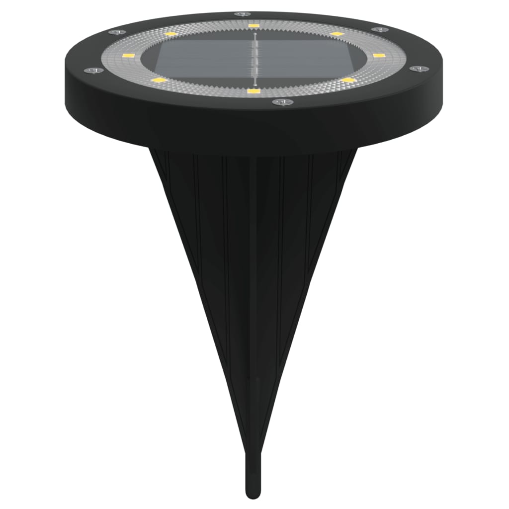 Solar Ground Lights with Ground Spikes Outdoor 4 pcs Warm White