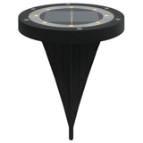 Solar Ground Lights with Ground Spikes Outdoor 4 pcs Warm White
