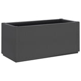 Garden Planter Dark Grey 80x36x35 cm PP