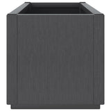 Garden Planter Dark Grey 80x36x35 cm PP