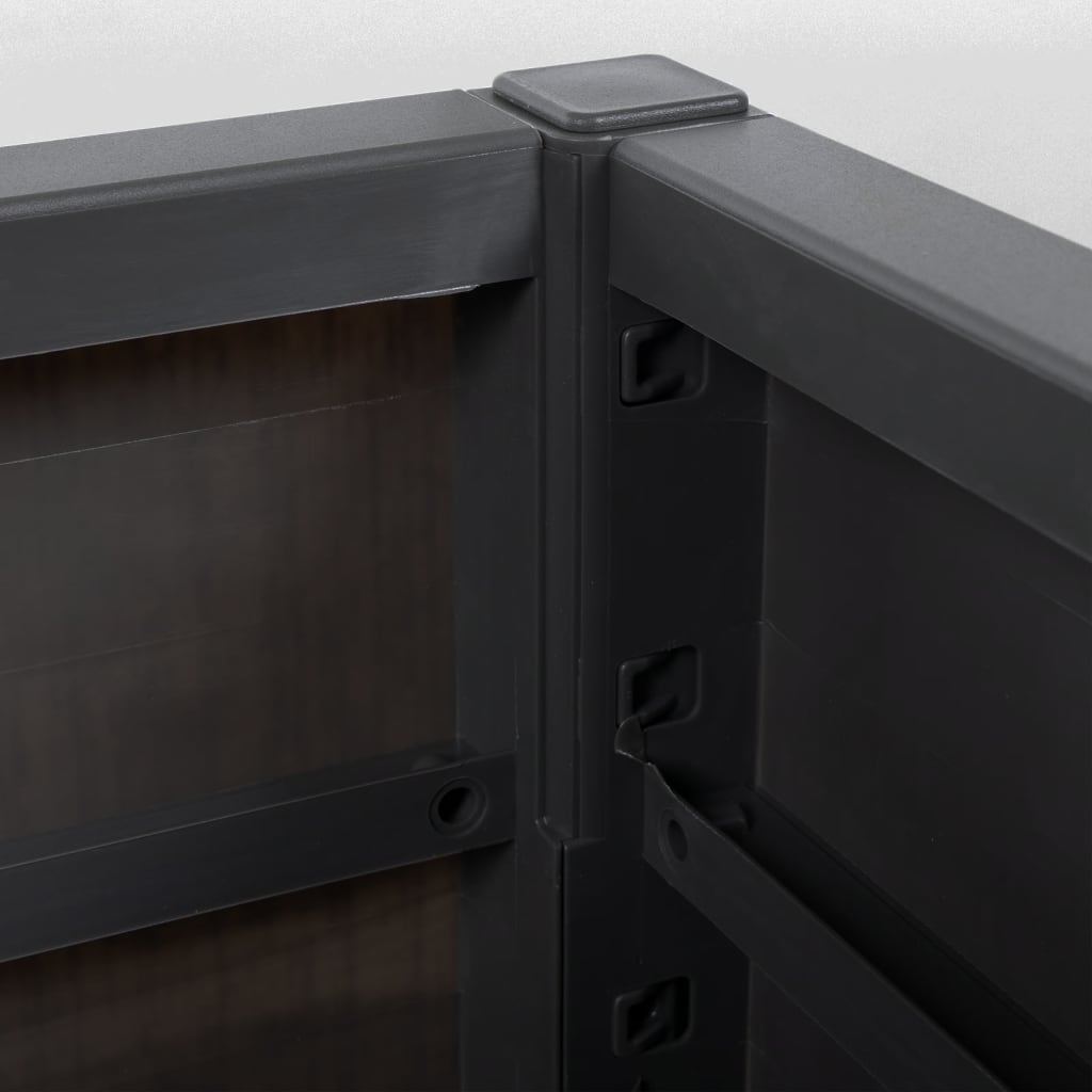 Garden Planter Dark Grey 80x36x35 cm PP