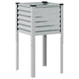 Garden Planter 45x45x88 cm Galvanised Steel