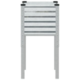 Garden Planter 45x45x88 cm Galvanised Steel