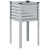 Garden Planter 45x45x88 cm Galvanised Steel