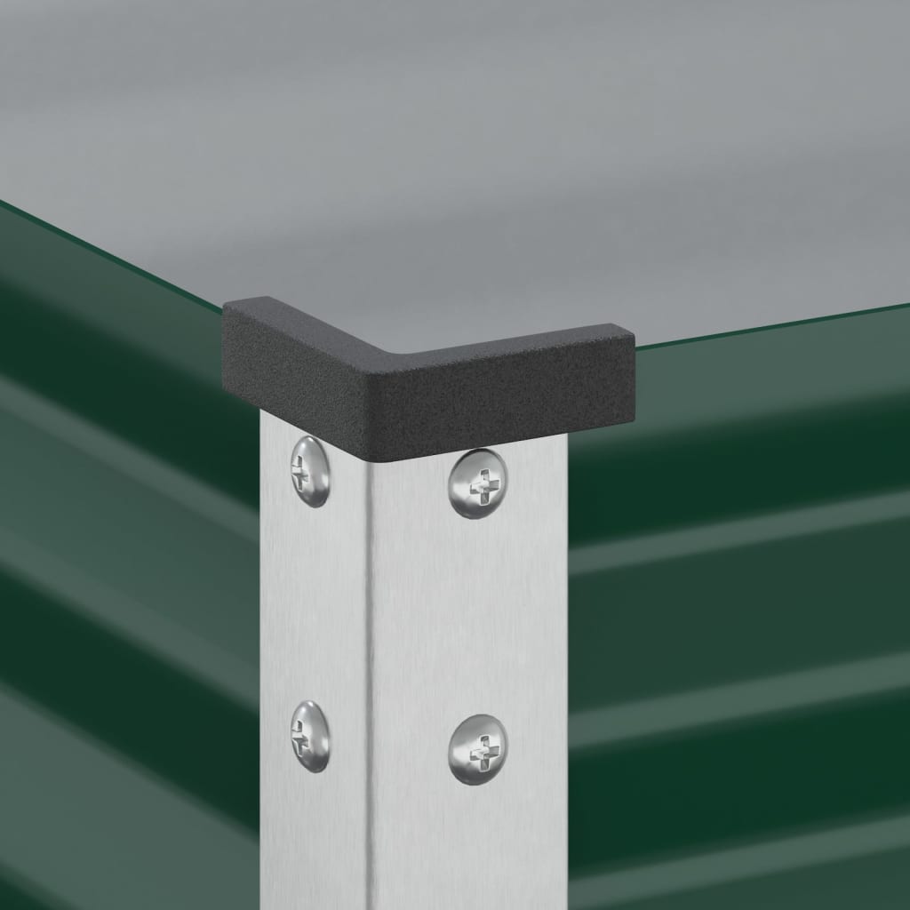 Garden Planter Green 100x45x90 cm Steel