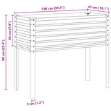 Garden Planter Green 100x45x90 cm Steel