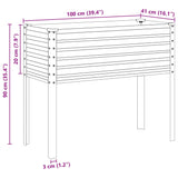 Garden Planter 100x45x90 cm Galvanised Steel