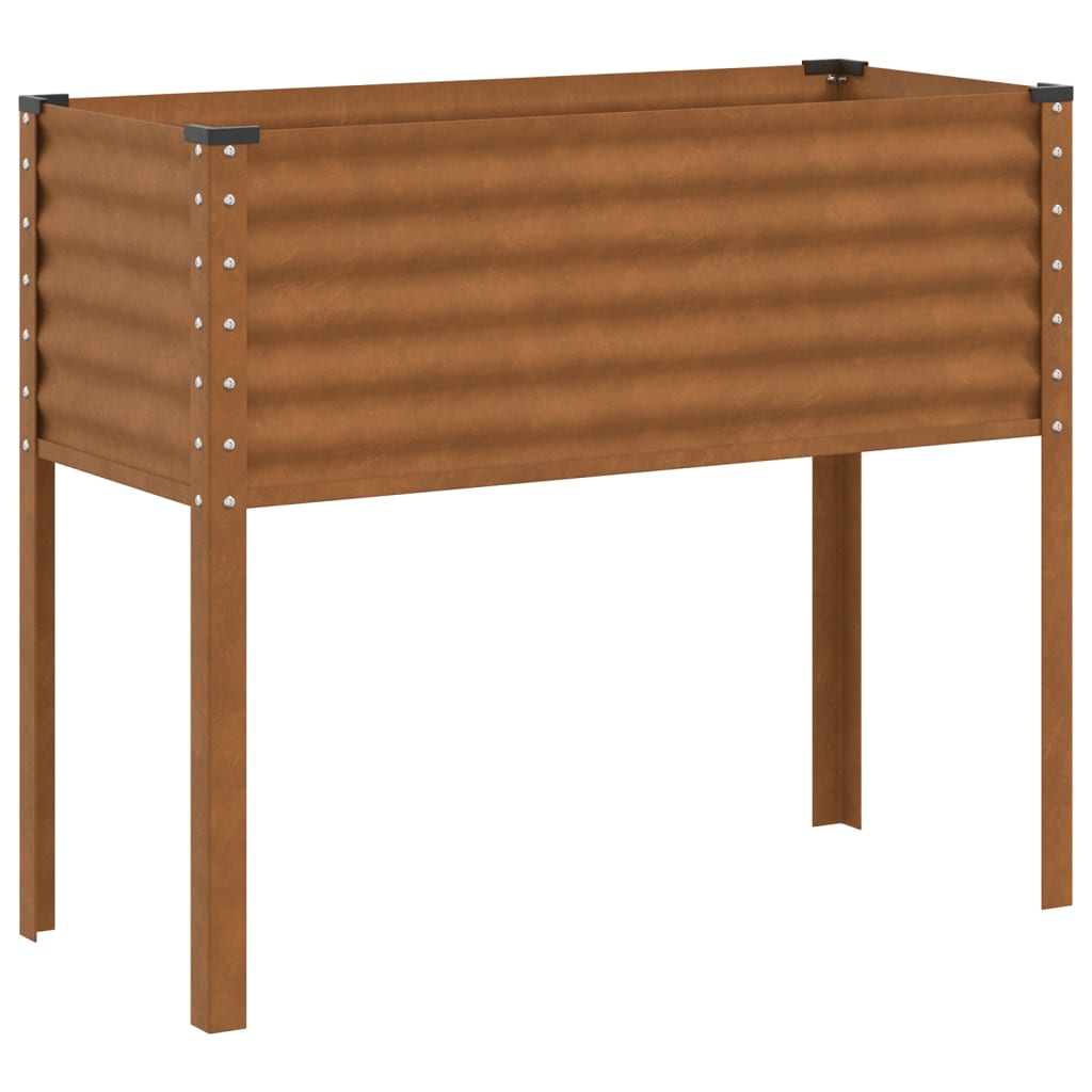 Garden Planter 100x41x90 cm Weathering Steel