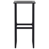 Bar Stools 2 pcs Black 38x38x80 cm Powder-coated Steel