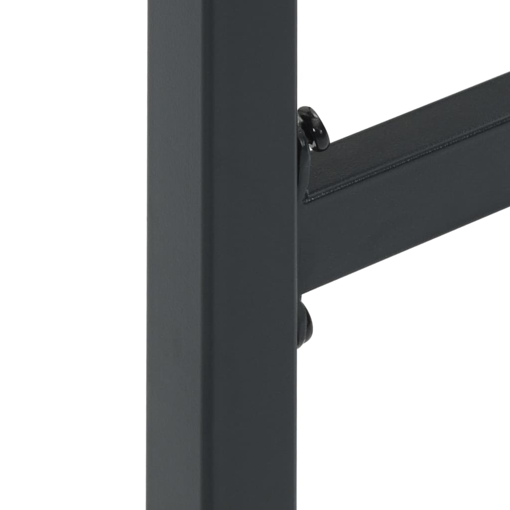 Bar Stools 4 pcs Black 38x38x80 cm Powder-coated Steel