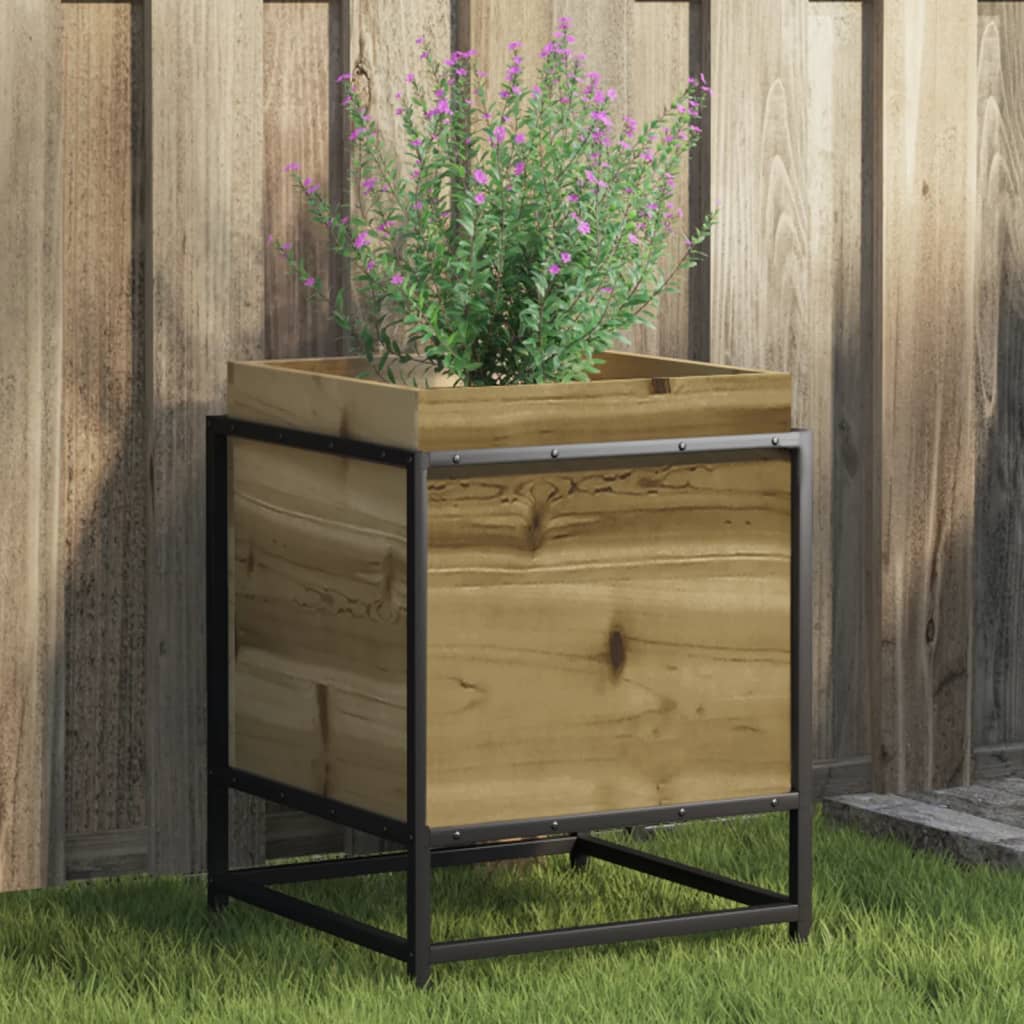 Garden Planter 40x40x50 cm Impregnated Wood Pine