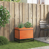 Garden Planter Wax Brown 60x40x50 cm Solid Wood Pine