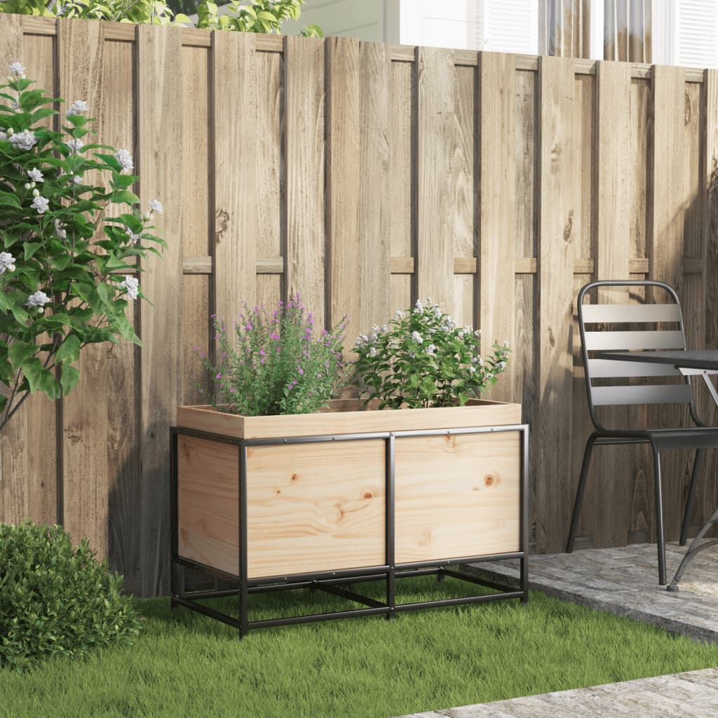 Garden Planter 80x40x50 cm Solid Wood Pine