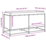 Garden Planter 100x40x50 cm Solid Wood Pine