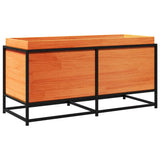 Garden Planter Wax Brown 100x40x50 cm Solid Wood Pine