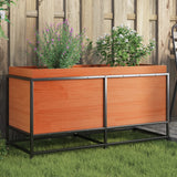 Garden Planter Wax Brown 100x40x50 cm Solid Wood Pine