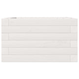 Garden Planter White 40x40x23 cm Solid Wood Pine