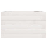 Garden Planter White 40x40x23 cm Solid Wood Pine