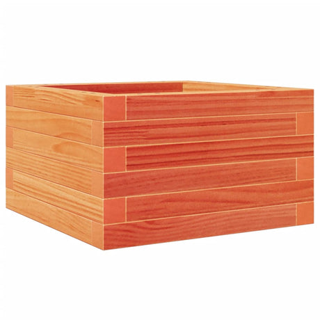 Garden Planter Wax Brown 40x40x23 cm Solid Wood Pine