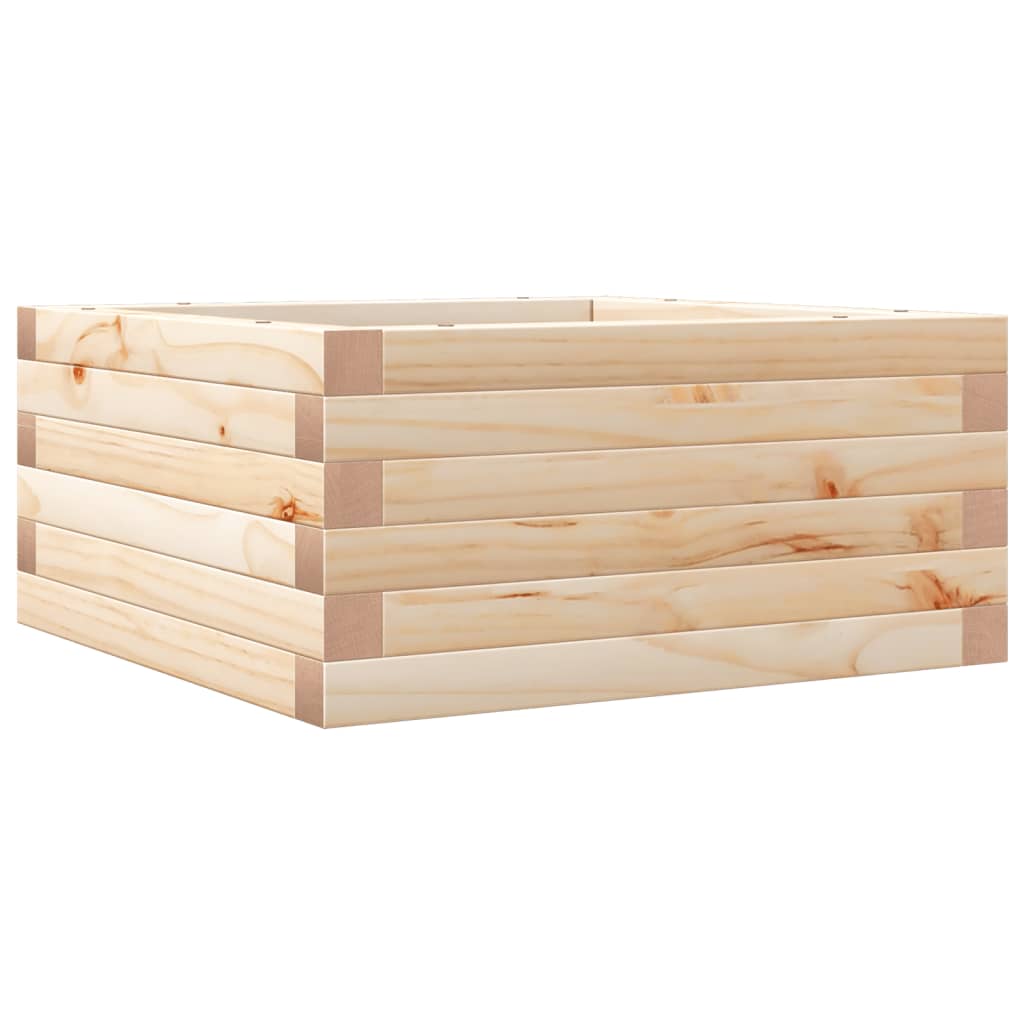 Garden Planter 50x50x23 cm Solid Wood Pine