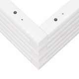 Garden Planter White 50x50x23 cm Solid Wood Pine