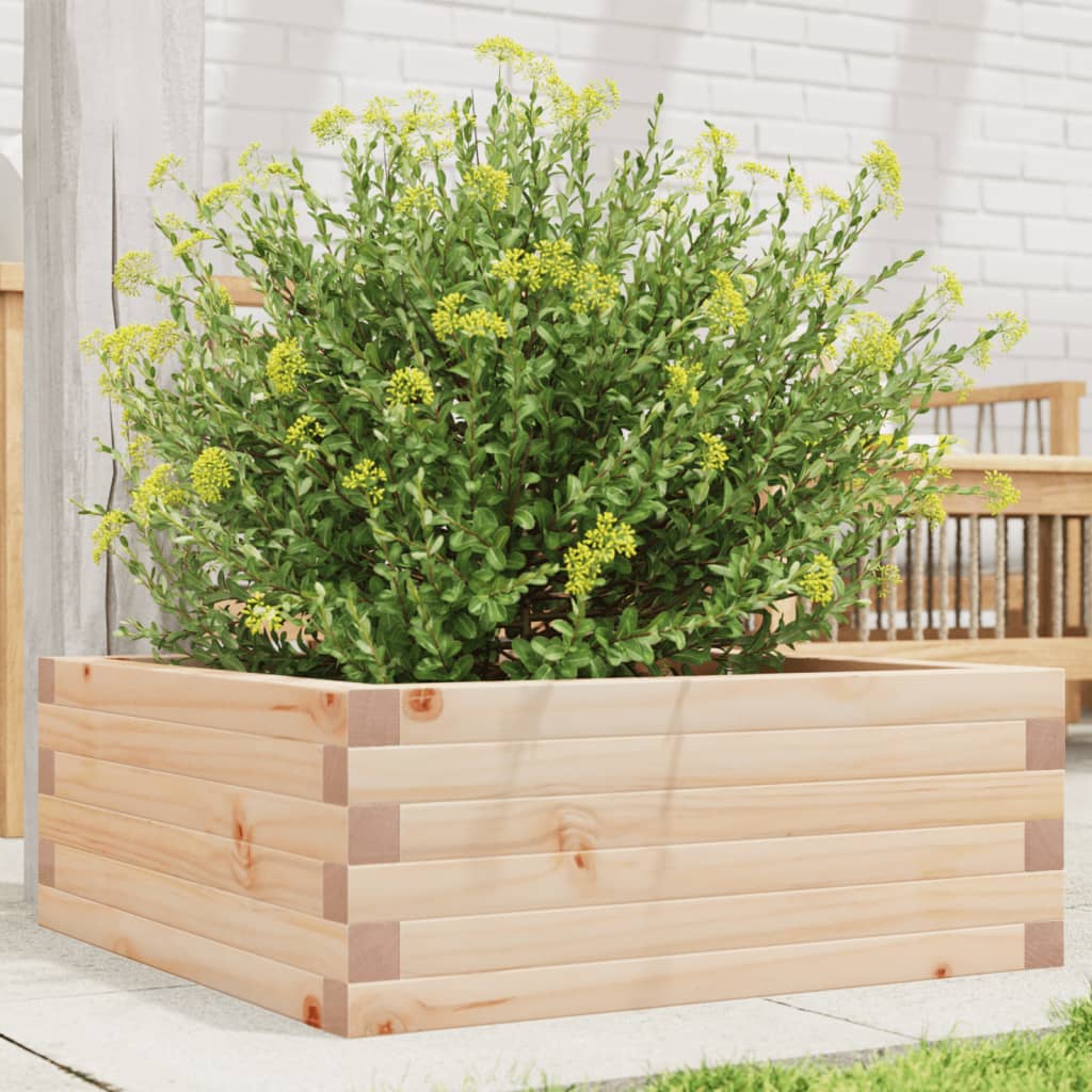 Garden Planter 60x60x23 cm Solid Wood Pine