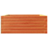 Garden Planter Wax Brown 60x60x23 cm Solid Wood Pine