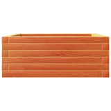 Garden Planter Wax Brown 60x60x23 cm Solid Wood Pine