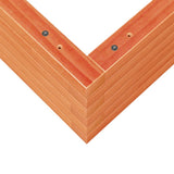 Garden Planter Wax Brown 60x60x23 cm Solid Wood Pine