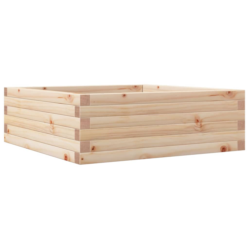 Garden Planter 70x70x23 cm Solid Wood Pine