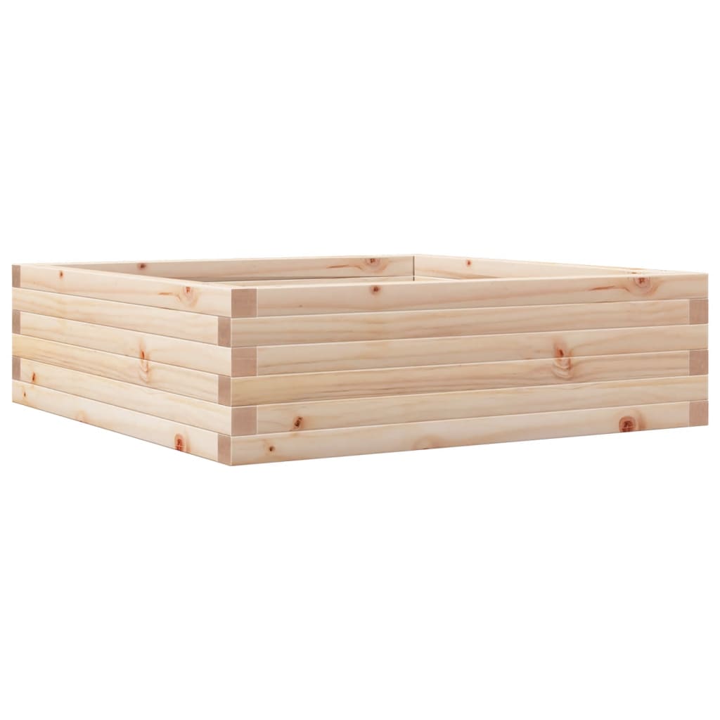 Garden Planter 80x80x23 cm Solid Wood Pine