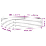 Garden Planter 90x90x23 cm Solid Wood Pine