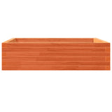 Garden Planter Wax Brown 90x90x23 cm Solid Wood Pine