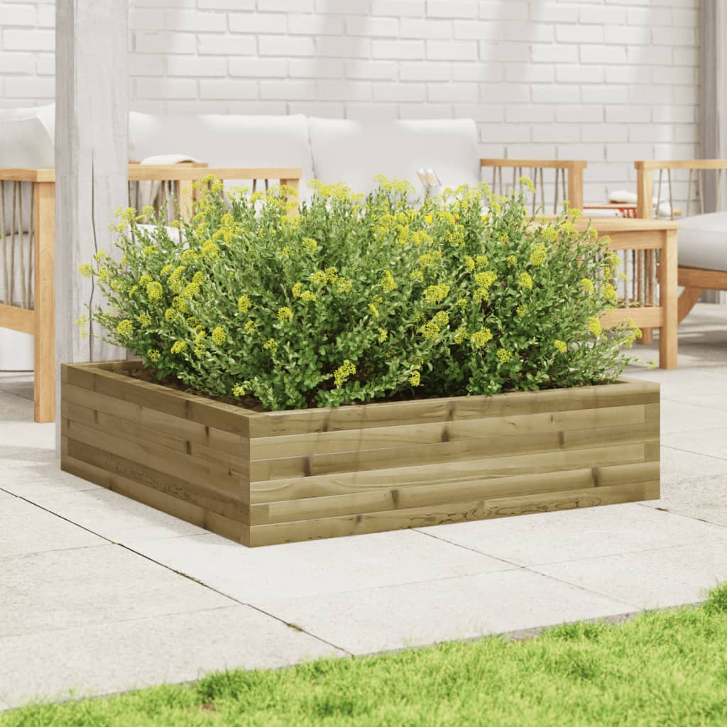 Garden Planter 90x90x23 cm Impregnated Wood Pine