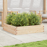 Garden Planter 100x100x23 cm Solid Wood Pine