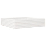 Garden Planter White 100x100x23 cm Solid Wood Pine