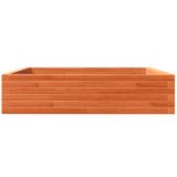 Garden Planter Wax Brown 100x100x23 cm Solid Wood Pine