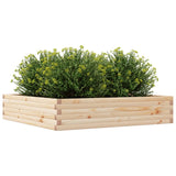 Garden Planter 110x110x23 cm Solid Wood Pine