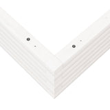 Garden Planter White 110x110x23 cm Solid Wood Pine